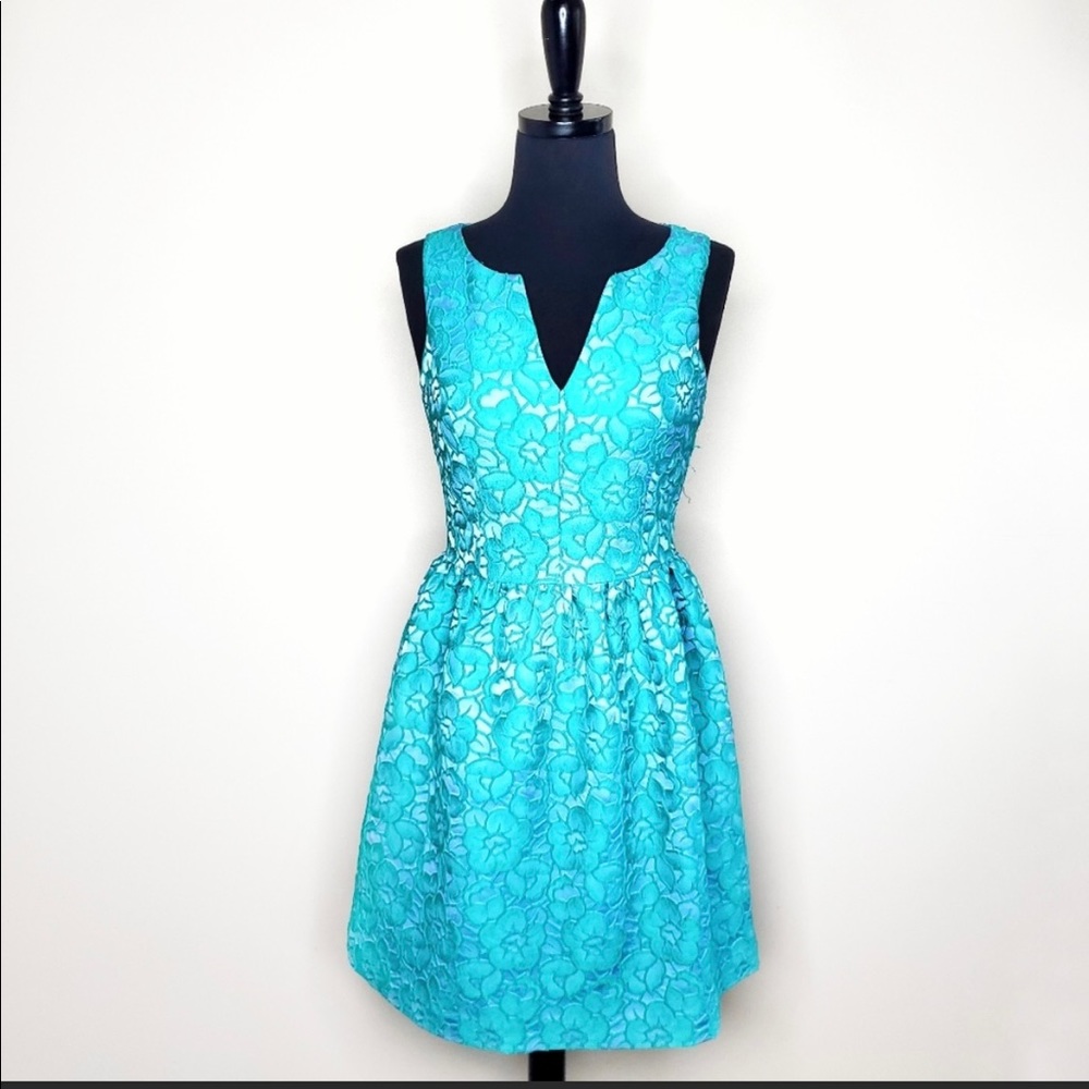 Anthropologie 4.Collective 4C Blue Floral Dress